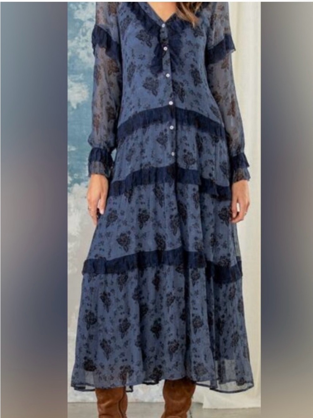 SUNDANCE Catalog Posey Tier Dress - Picture 3 of 14